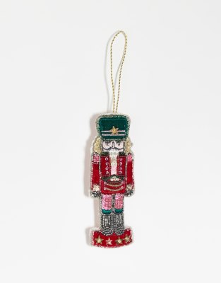 Accessorize embellished toy soldier christmas tree decoration in red 