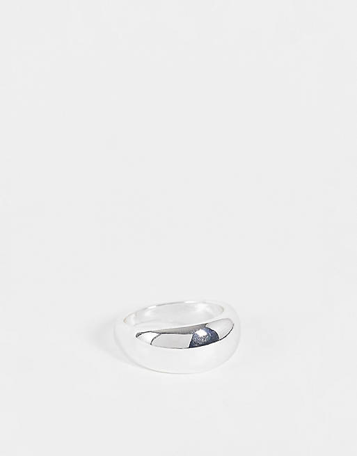 Accessorize Exclusive chunky dome ring in silver