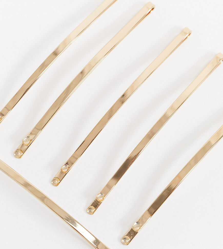 Accessorize Exclusive minimal hairslides in gold