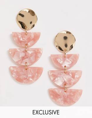 pink earrings asos