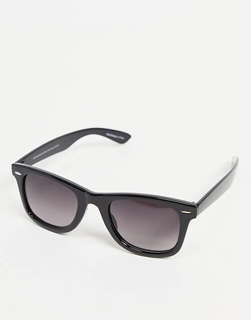 Accessorize Faith flat top sunglasses in black