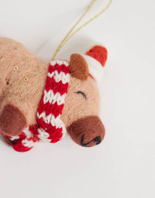 Accessorize felt capybara christmas tree decoration, 2 of 3