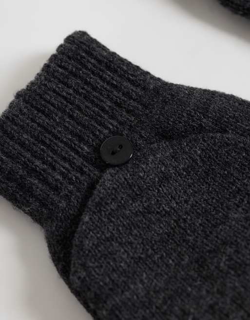 Accessorize fingerless gloves in grey, 3 of 3