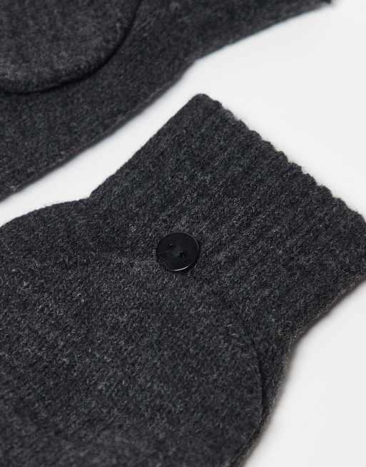 Accessorize fingerless gloves with mitten in grey, 2 of 3