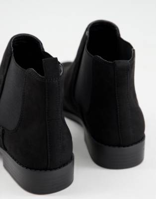 Accessorize flat ankle boots in black 