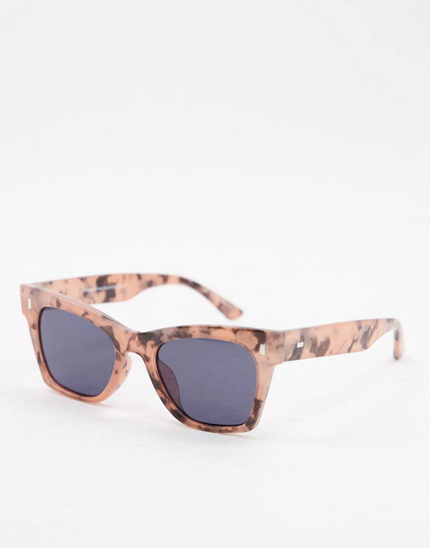 Accessorize – Flo – Vitspräckliga solglasögon med platt näsbrygga-Brun