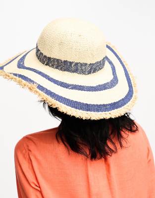 Accessorize Freya Striped Fedora Hat In Multi