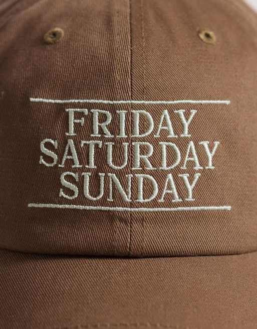 Accessorize - Friday Saturday Sunday - Casquette - Marron, 3 de 3