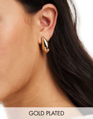 Accessorize - Gebogen oorhangers in goud