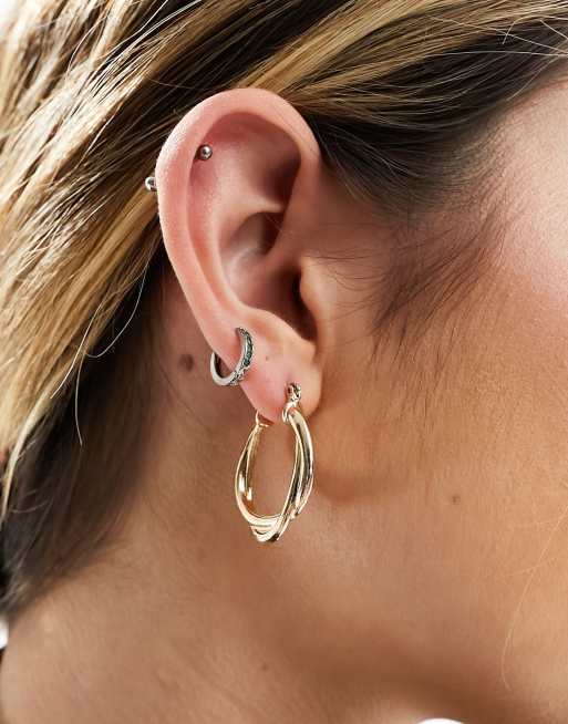 Accessorize - Gekoppelde oorringen in goud