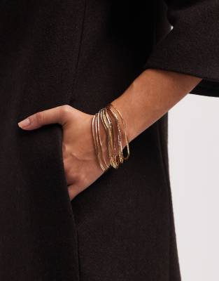 Accessorize - Geschmeidiges Armband in Goldoptik mit Hakenverschluss-Goldfarben