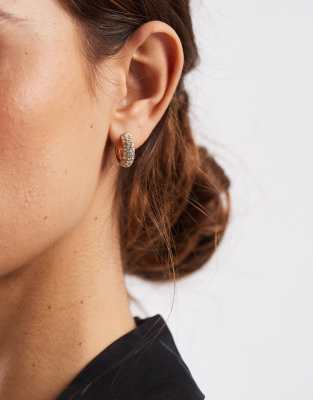 Accessorize - Glitzernde kleine Creolen in Goldoptik-Goldfarben