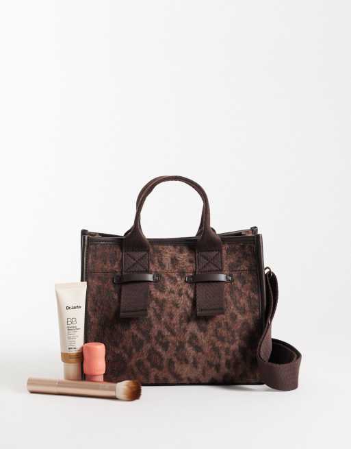 Accessorize grab tote bag in leopard print, 2 of 4