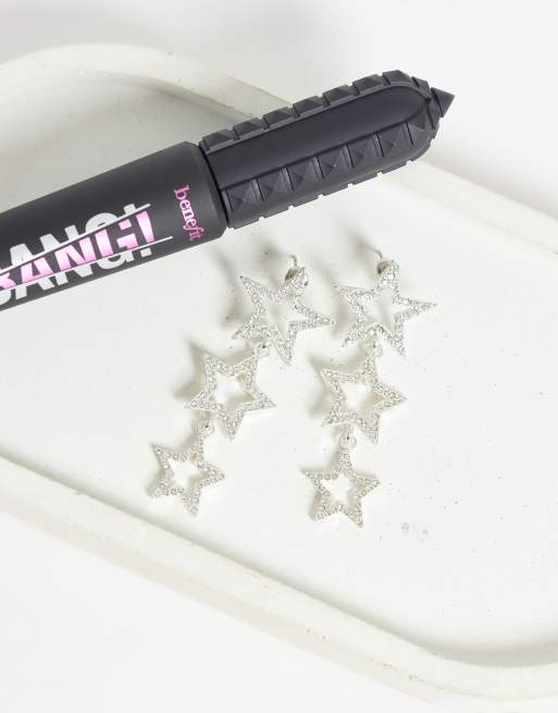 Accessorize gradual metal star drop earrings in silver, 5 of 5