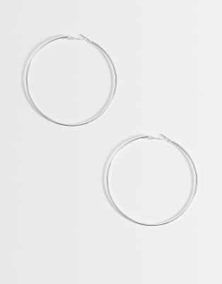 Accessorize - Grandes créoles simples - Argenté