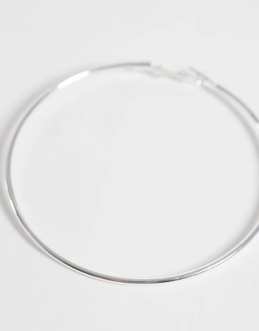 Accessorize – Große schlichte Creolen in Silberoptik, 4 von 4