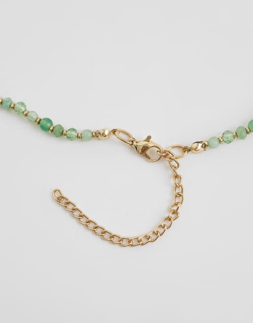 Accessorize – Grönt pärlhalsband, 4 av 4