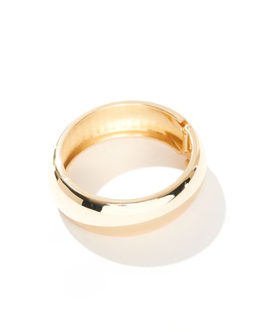 Accessorize - Grote glanzende armband in goud, 2 van 4