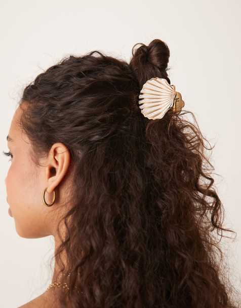 Accessorize – Guldfärgad hårklämma i snäckdesign - view 1