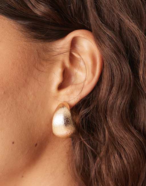 Accessorize – Guldfärgade, grova creoler