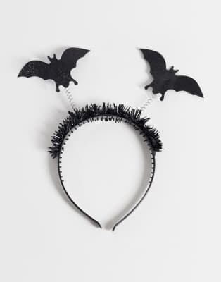 Accessorize Halloween Bat Headband In Black
