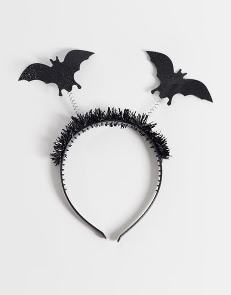 Accessorize Halloween bat headband in black - view 1