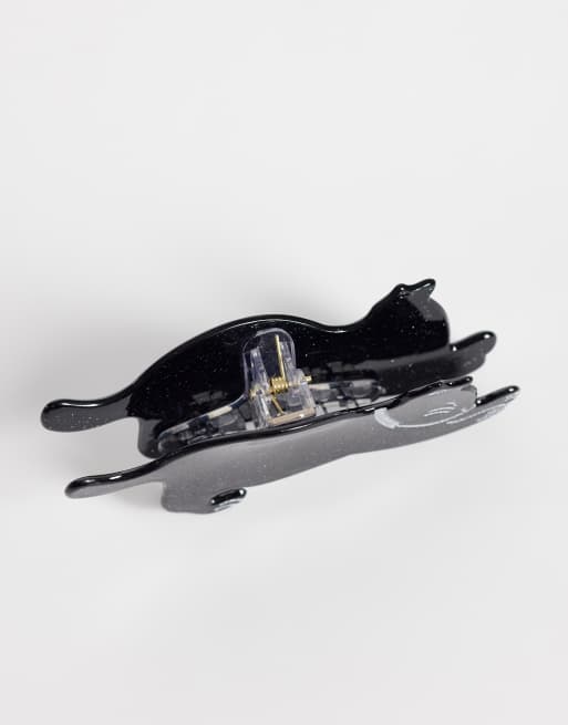Accessorize Halloween Casper cat claw clip in black, 2 of 3