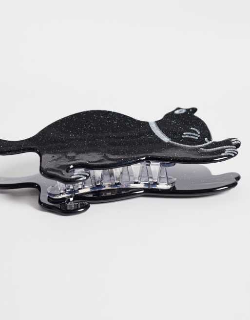 Accessorize Halloween Casper cat claw clip in black, 3 of 3