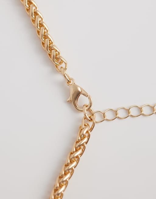 Accessorize – Halskette in Gold-Optik mit Kirsch-Anhängern aus Kunstharz, 3 von 4