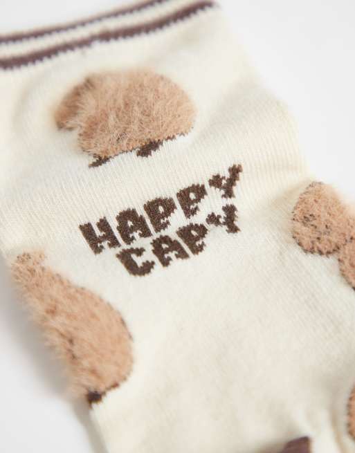 Accessorize – Happy Capybara – Socken in Hellbeige, 2 von 3