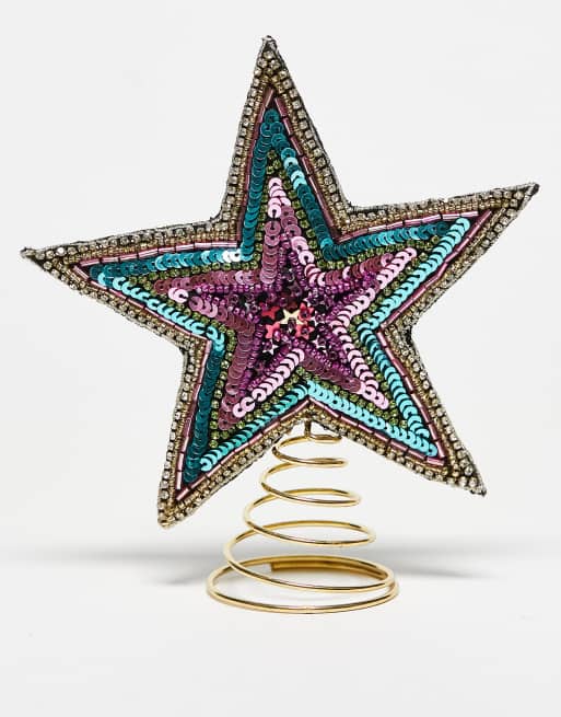 Accessorize - Julestjerne med pailletter i flere farver 