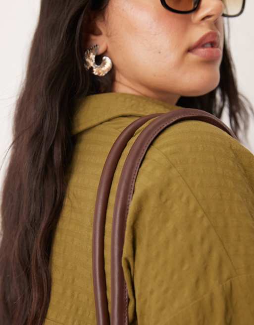 Accessorize – Jutowa torba typu kosz w kolorze neutralnym, 4 z 4