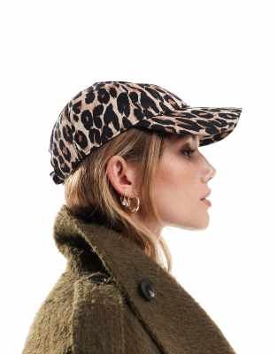 Accessorize - Kappe mit Leopardenmuster-Bunt