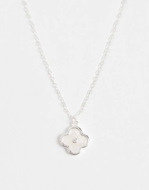 Accessorize - Ketting met klaverhanger in 925 sterling zilver, 3 van 3