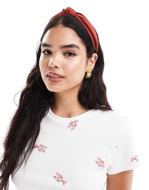 Accessorize knot headband in rust | ASOS display picture 3