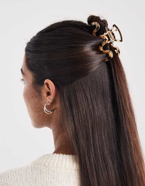 Accessorize - Kronkelende haarklem in tortoise - view 1