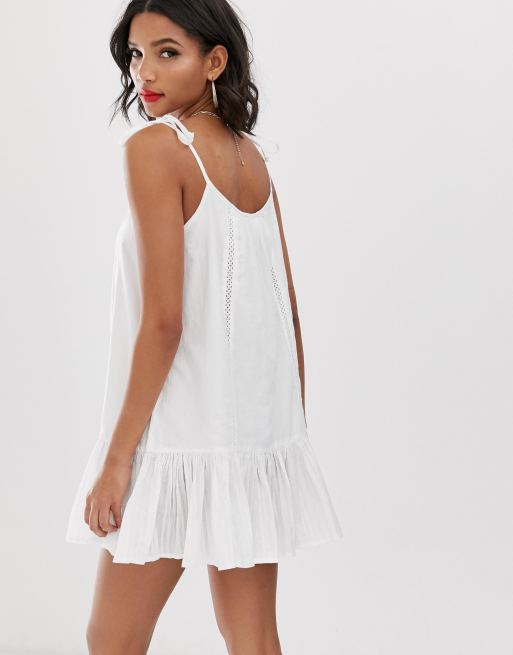 Accessorize white shop beach dress