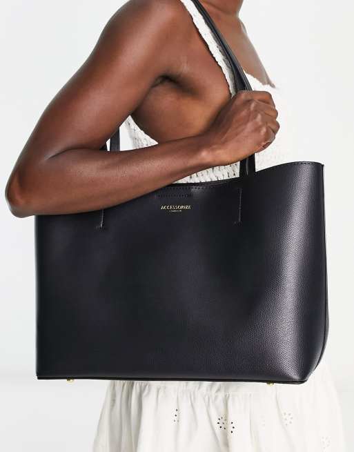 Accessorize - Leo - Shopper-totetaske i sort