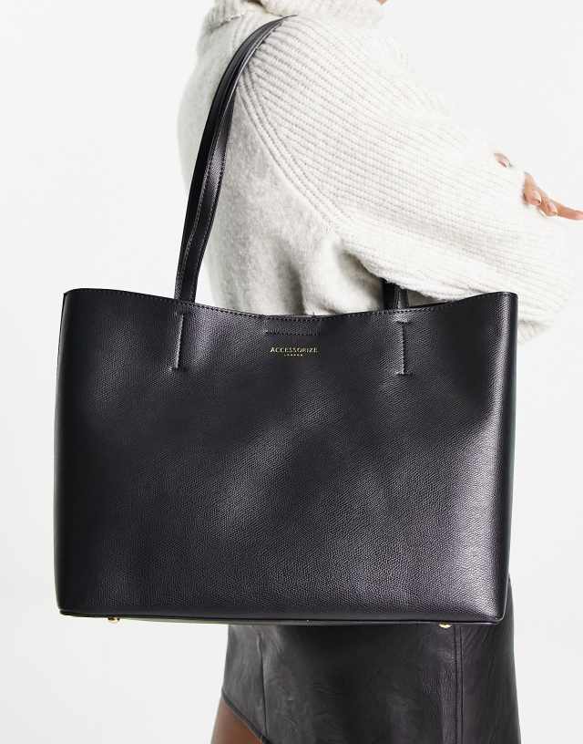 Accessorize Leo tote bag in black