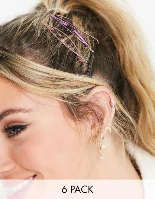 Accessorize - Lot de 6 barrettes à cheveux - Multicolore