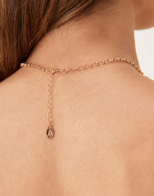 Accessorize Michelle Shell Charm Statement Necklace In Gold