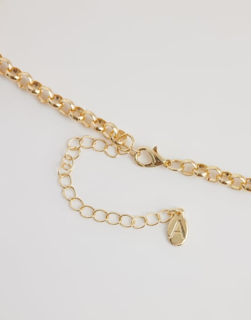 Accessorize – Naszyjnik z zawieszką z zielonym kamieniem, 4 z 4
