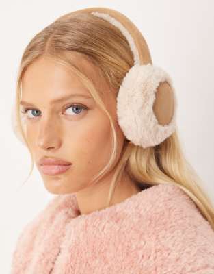 Accessorize - Ohrenschützer aus Kunstpelz in Hellbraun-Brown