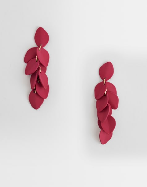 Accessorize – Ohrringe in Rosa mit Weidenblüten-Anhänger - view 1
