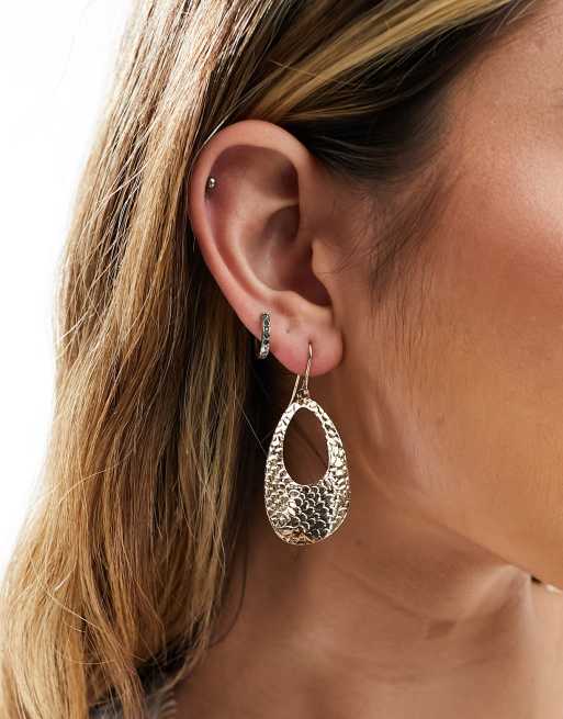 Accessorize - Ovale oorhangers met uitsnijding in goud
