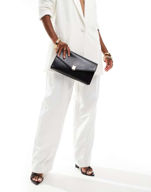 Accessorize oversized clutch in black, 2 of 4
