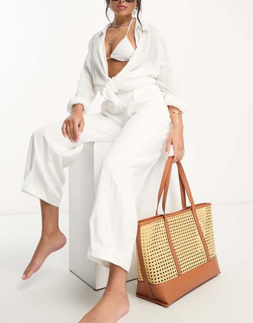 Oversized straw 2025 beach tote bags