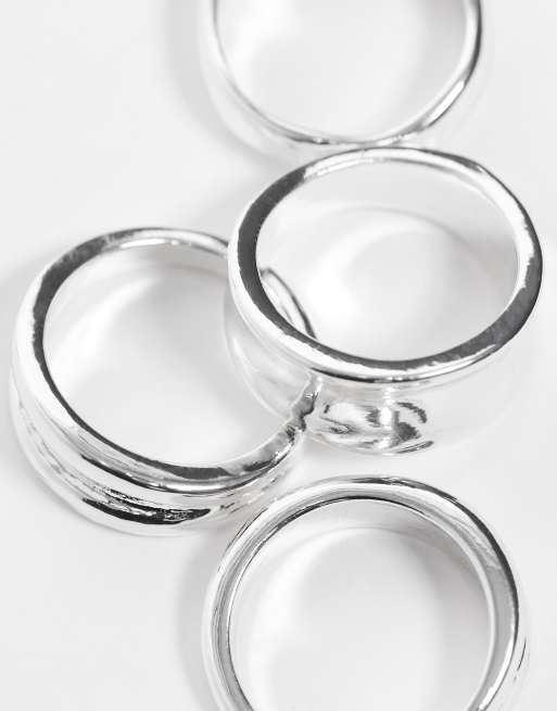 Accessorize hot sale silver rings