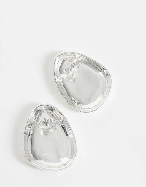 Accessorize - pendiente de botón en plata, 4 de 4