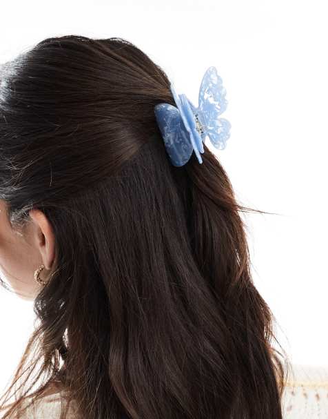 Accessorize - Pinza per capelli blu a forma di farfalla - view 1